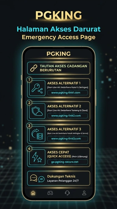 Tampilan link alternatif pgking