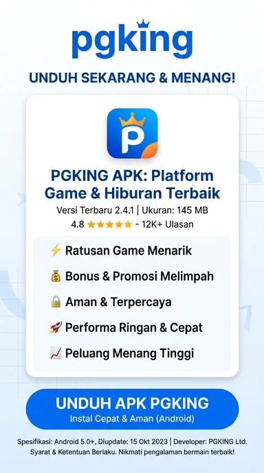 Tampilan halaman APK pgking